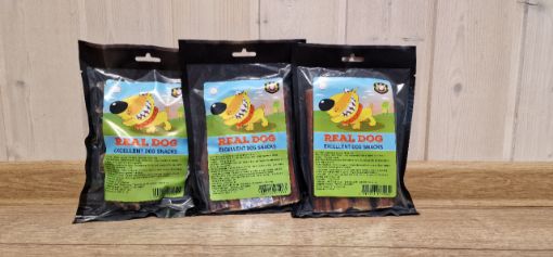 RD71062 Real Dog Snacks Jaučio peniai pjaustyti 15 cm 4 vnt. paveikslėlis