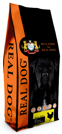 RD70172 REAL DOG ADULT All Breeds CHICKEN & RICE 20kg paveikslėlis