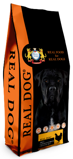 RD70189 REAL DOG ADULT Large-Giant Breeds CHICKEN & RICE 20kg paveikslėlis