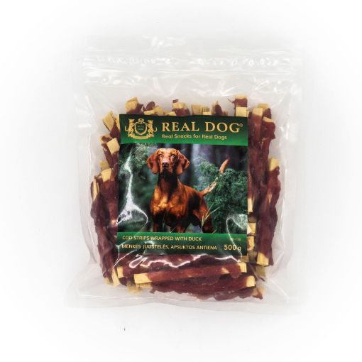 RD-118 REAL DOG SNACKS Menkės juostelės apsuktos antiena 500g paveikslėlis