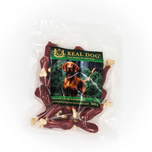 RD-120 REAL DOG SNACKS Antienos kulšelė ant kalcio kauliuko 500g paveikslėlis