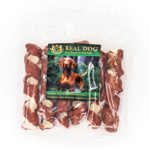 RD-234 REAL DOG SNACKS Žaliaminės odos spyruoklė su antiena 18-20 cm 500 g paveikslėlis