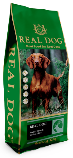RD70264 Real Dog SP Adult All Breeds Venison&Rice 12 kg paveikslėlis
