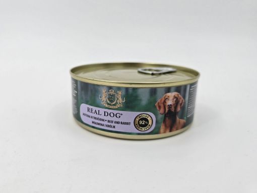 RD70363 Real Dog SP - Wet Beef and Rabbit for Adult Dogs 240 g (pak24) paveikslėlis